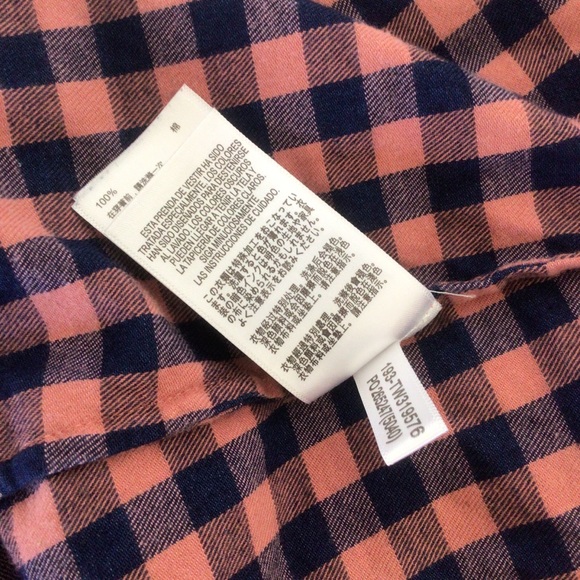 TOMMY BAHAMA BONITA CHECK PRINT POPOVER BLOUSE WOMENS SIZE SMALL - Picture 11 of 12